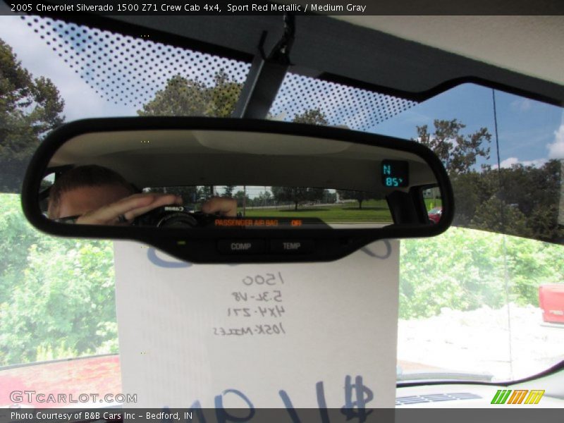 Sport Red Metallic / Medium Gray 2005 Chevrolet Silverado 1500 Z71 Crew Cab 4x4