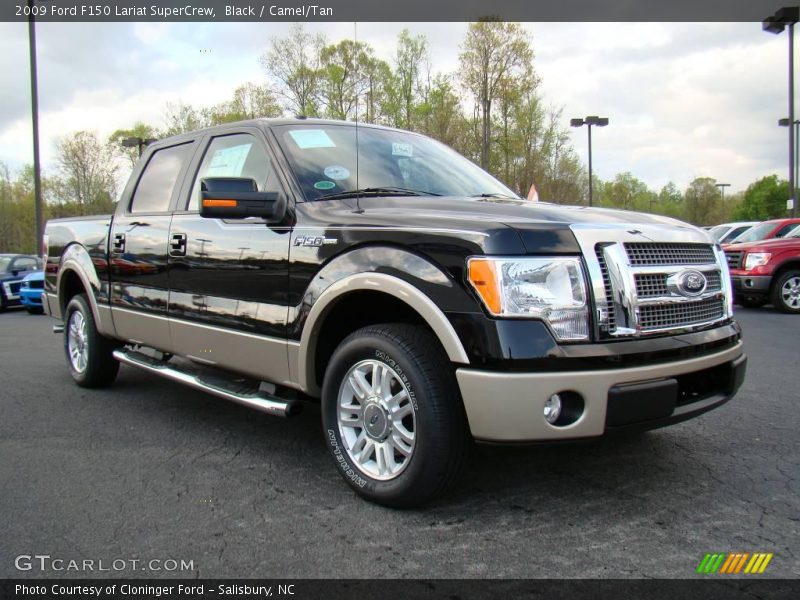Black / Camel/Tan 2009 Ford F150 Lariat SuperCrew