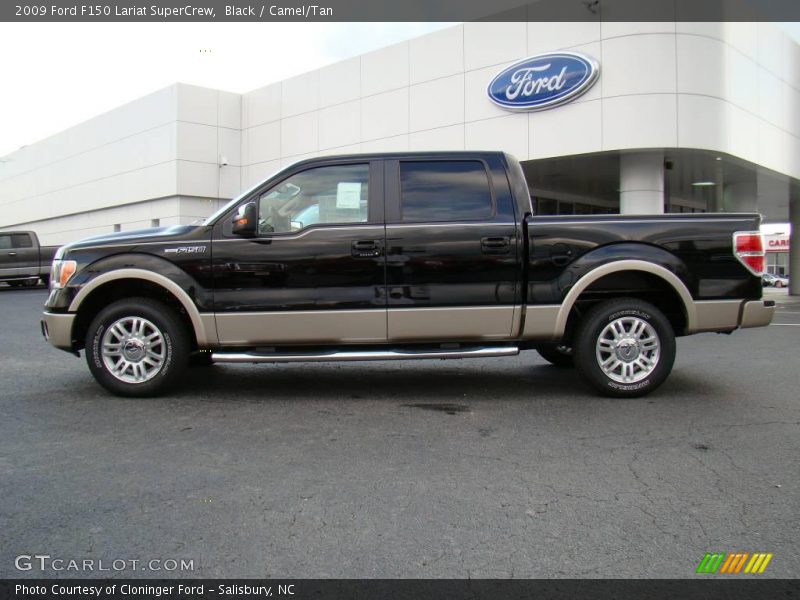 Black / Camel/Tan 2009 Ford F150 Lariat SuperCrew