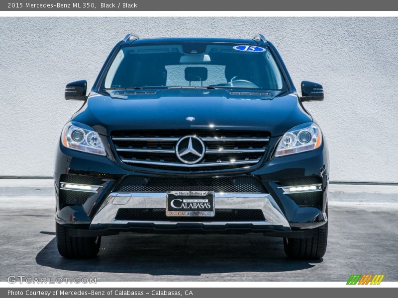 Black / Black 2015 Mercedes-Benz ML 350