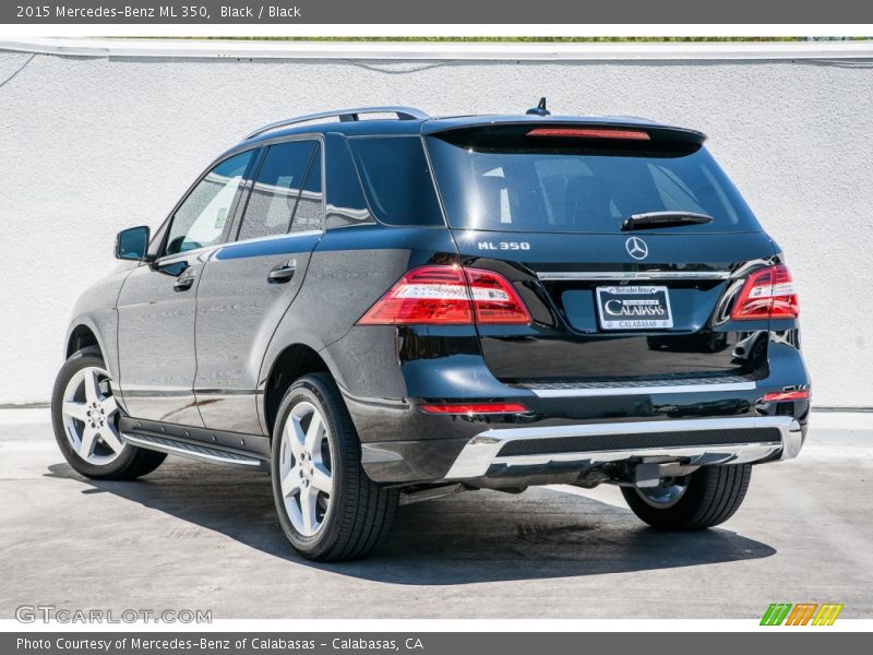 Black / Black 2015 Mercedes-Benz ML 350