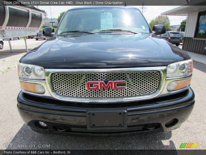 Onyx Black / Stone Gray leather 2006 GMC Sierra 1500 Denali Crew Cab 4WD