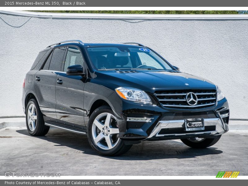 Black / Black 2015 Mercedes-Benz ML 350