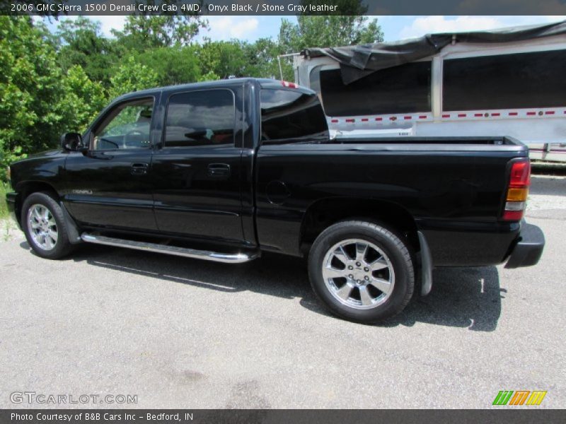 Onyx Black / Stone Gray leather 2006 GMC Sierra 1500 Denali Crew Cab 4WD