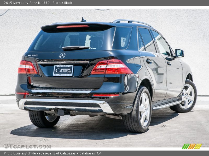 Black / Black 2015 Mercedes-Benz ML 350