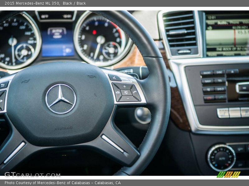 Black / Black 2015 Mercedes-Benz ML 350