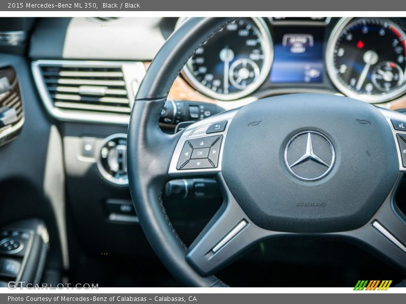 Black / Black 2015 Mercedes-Benz ML 350