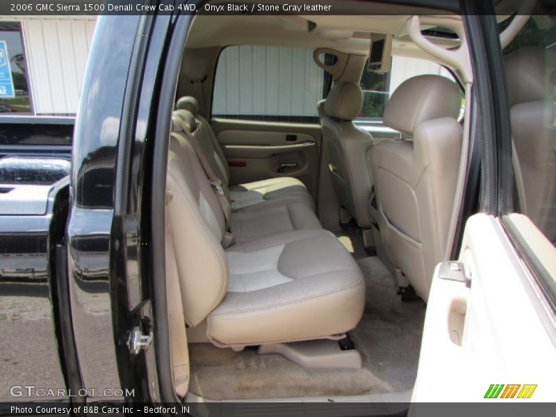 Onyx Black / Stone Gray leather 2006 GMC Sierra 1500 Denali Crew Cab 4WD