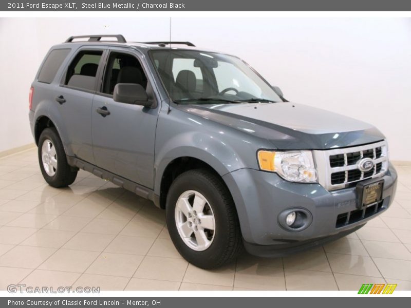 Steel Blue Metallic / Charcoal Black 2011 Ford Escape XLT