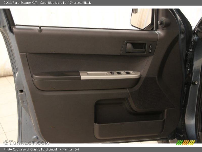 Steel Blue Metallic / Charcoal Black 2011 Ford Escape XLT