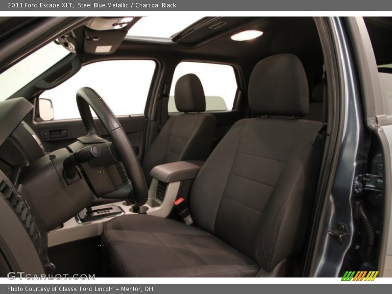 Steel Blue Metallic / Charcoal Black 2011 Ford Escape XLT