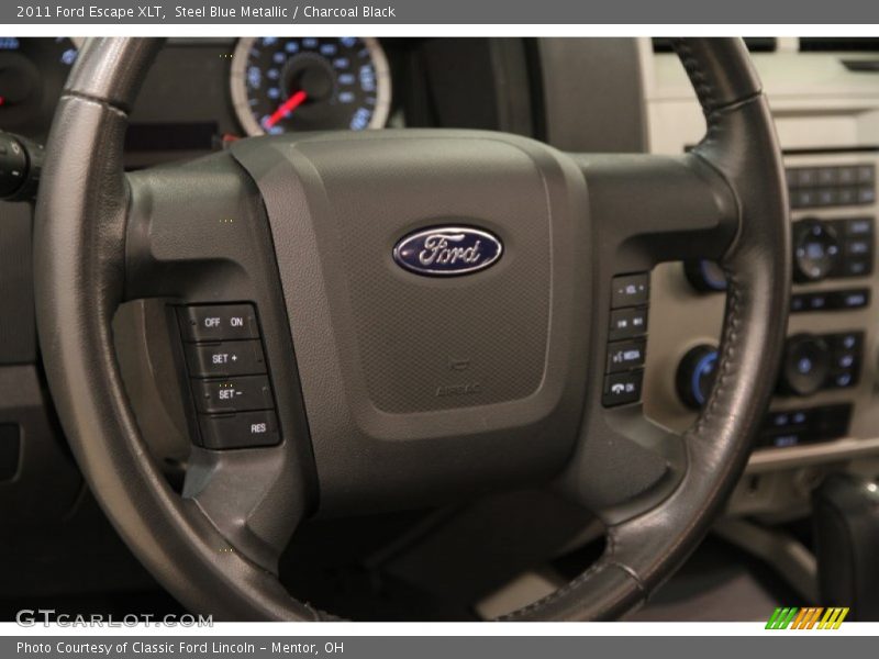Steel Blue Metallic / Charcoal Black 2011 Ford Escape XLT
