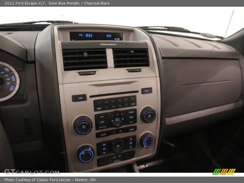 Steel Blue Metallic / Charcoal Black 2011 Ford Escape XLT