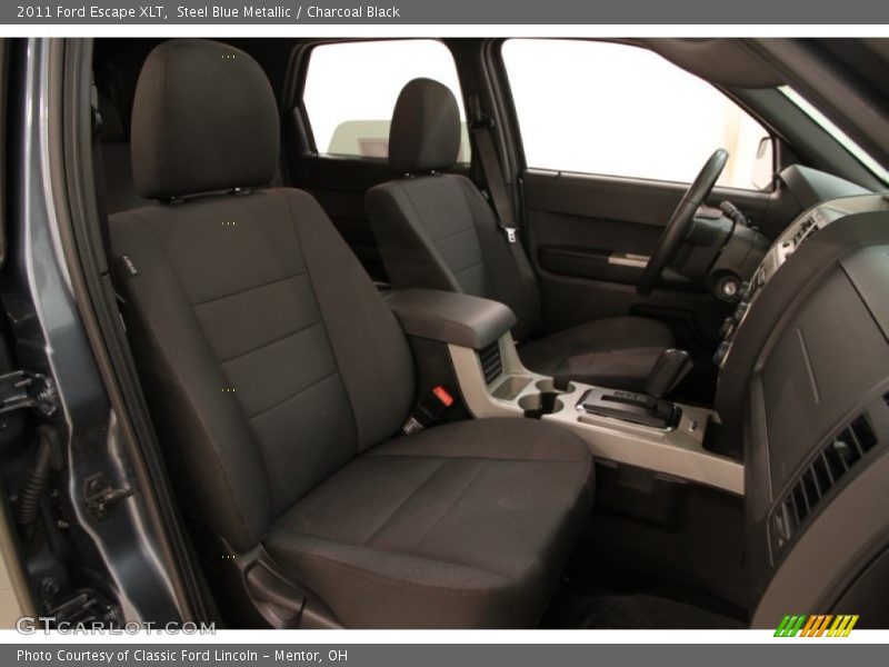 Steel Blue Metallic / Charcoal Black 2011 Ford Escape XLT