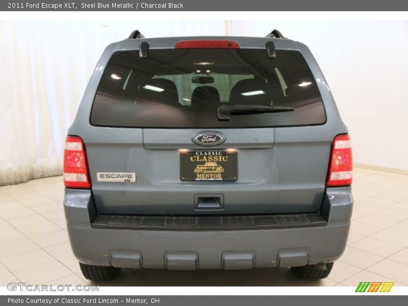 Steel Blue Metallic / Charcoal Black 2011 Ford Escape XLT