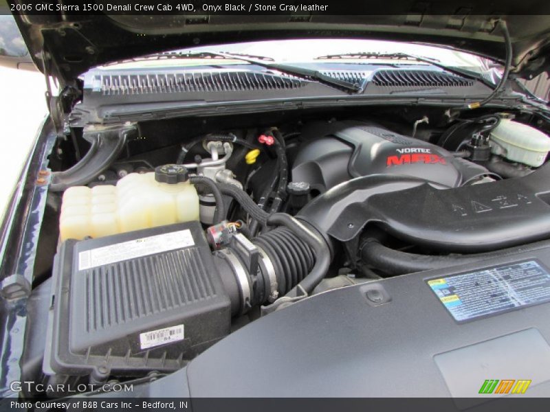 Onyx Black / Stone Gray leather 2006 GMC Sierra 1500 Denali Crew Cab 4WD
