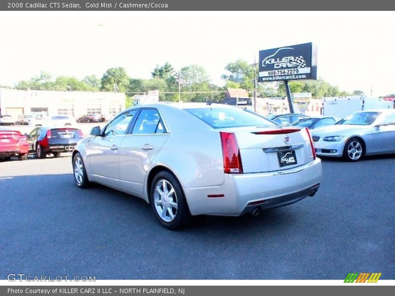 Gold Mist / Cashmere/Cocoa 2008 Cadillac CTS Sedan