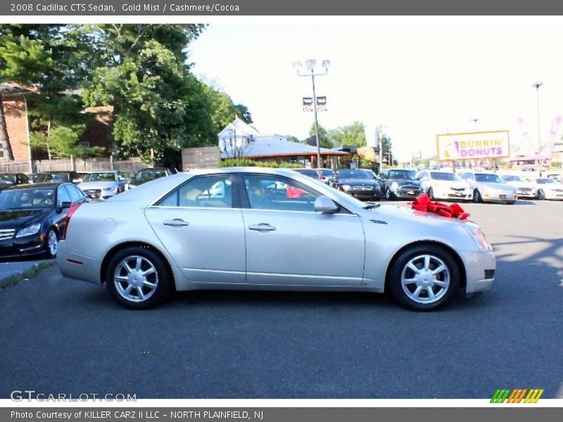 Gold Mist / Cashmere/Cocoa 2008 Cadillac CTS Sedan