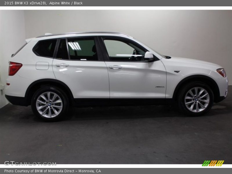 Alpine White / Black 2015 BMW X3 xDrive28i