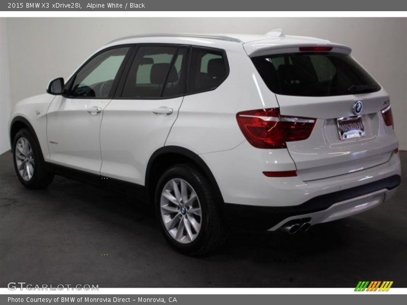 Alpine White / Black 2015 BMW X3 xDrive28i