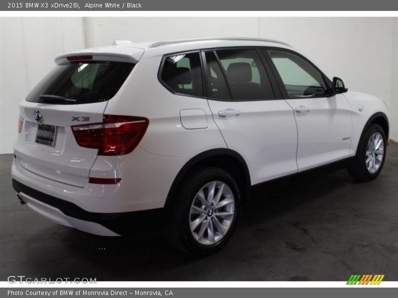 Alpine White / Black 2015 BMW X3 xDrive28i