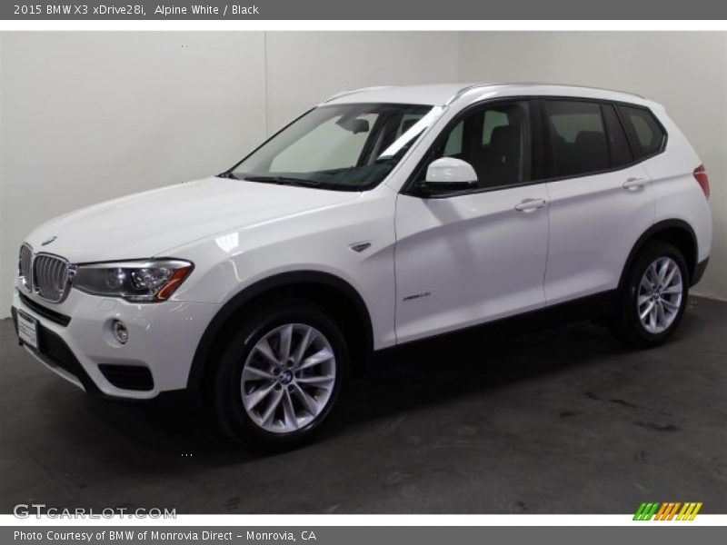 Alpine White / Black 2015 BMW X3 xDrive28i