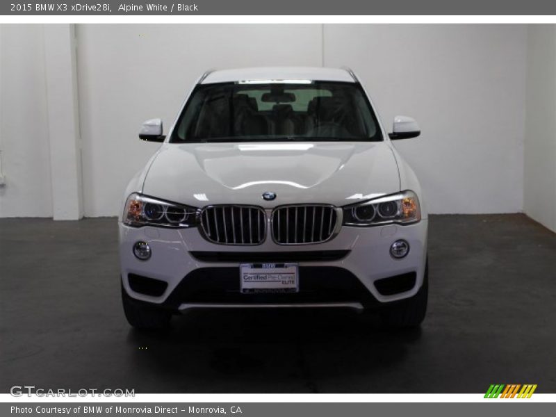 Alpine White / Black 2015 BMW X3 xDrive28i
