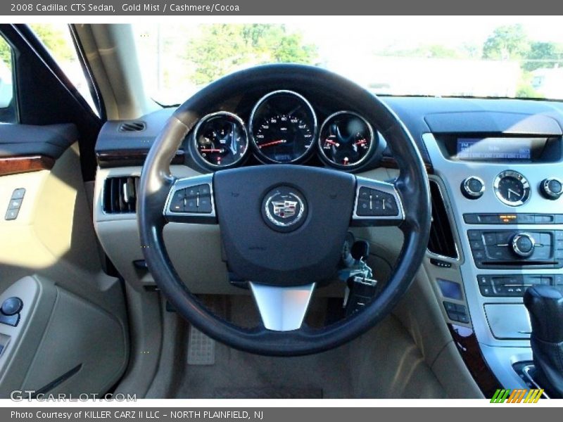 Gold Mist / Cashmere/Cocoa 2008 Cadillac CTS Sedan