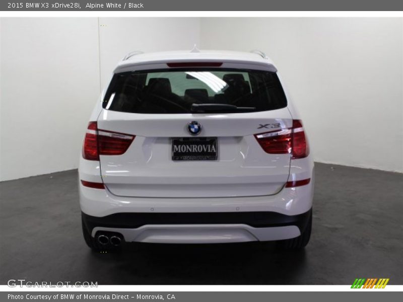 Alpine White / Black 2015 BMW X3 xDrive28i