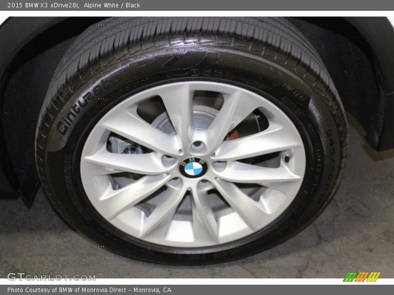 Alpine White / Black 2015 BMW X3 xDrive28i