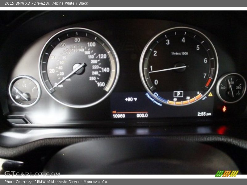 Alpine White / Black 2015 BMW X3 xDrive28i
