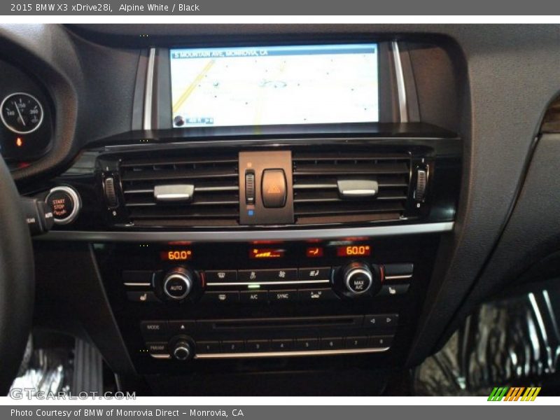 Alpine White / Black 2015 BMW X3 xDrive28i