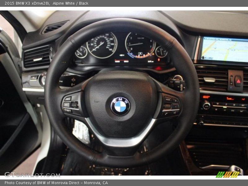 Alpine White / Black 2015 BMW X3 xDrive28i