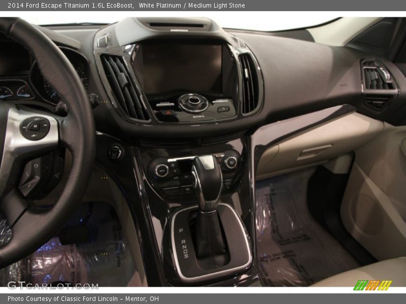 White Platinum / Medium Light Stone 2014 Ford Escape Titanium 1.6L EcoBoost
