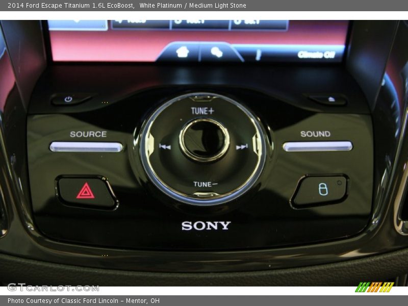 White Platinum / Medium Light Stone 2014 Ford Escape Titanium 1.6L EcoBoost