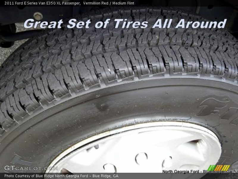 Vermillion Red / Medium Flint 2011 Ford E Series Van E350 XL Passenger