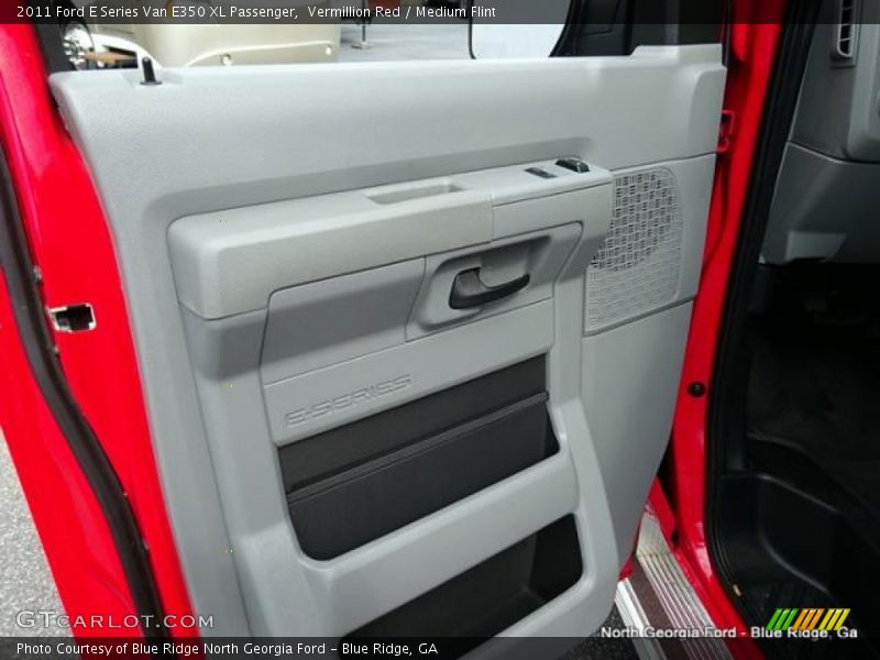 Vermillion Red / Medium Flint 2011 Ford E Series Van E350 XL Passenger