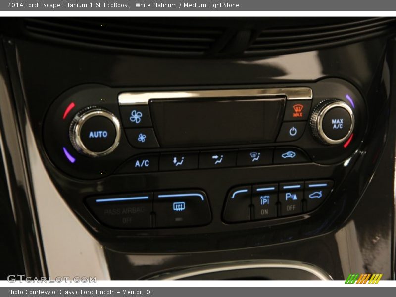 White Platinum / Medium Light Stone 2014 Ford Escape Titanium 1.6L EcoBoost
