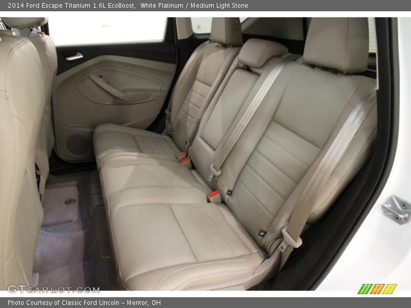 White Platinum / Medium Light Stone 2014 Ford Escape Titanium 1.6L EcoBoost