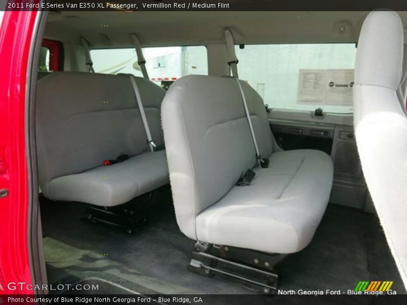 Vermillion Red / Medium Flint 2011 Ford E Series Van E350 XL Passenger