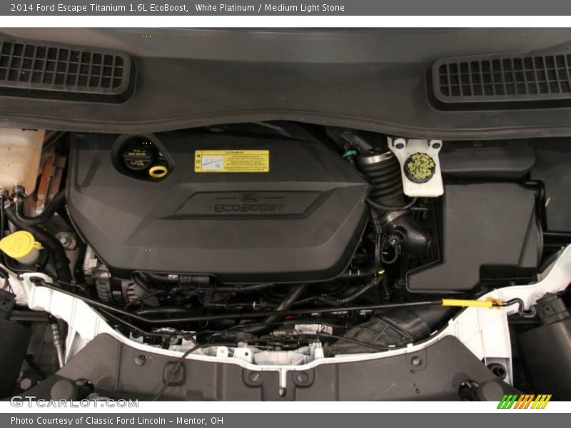 White Platinum / Medium Light Stone 2014 Ford Escape Titanium 1.6L EcoBoost