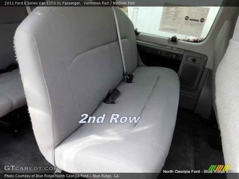 Vermillion Red / Medium Flint 2011 Ford E Series Van E350 XL Passenger