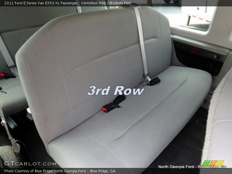 Vermillion Red / Medium Flint 2011 Ford E Series Van E350 XL Passenger