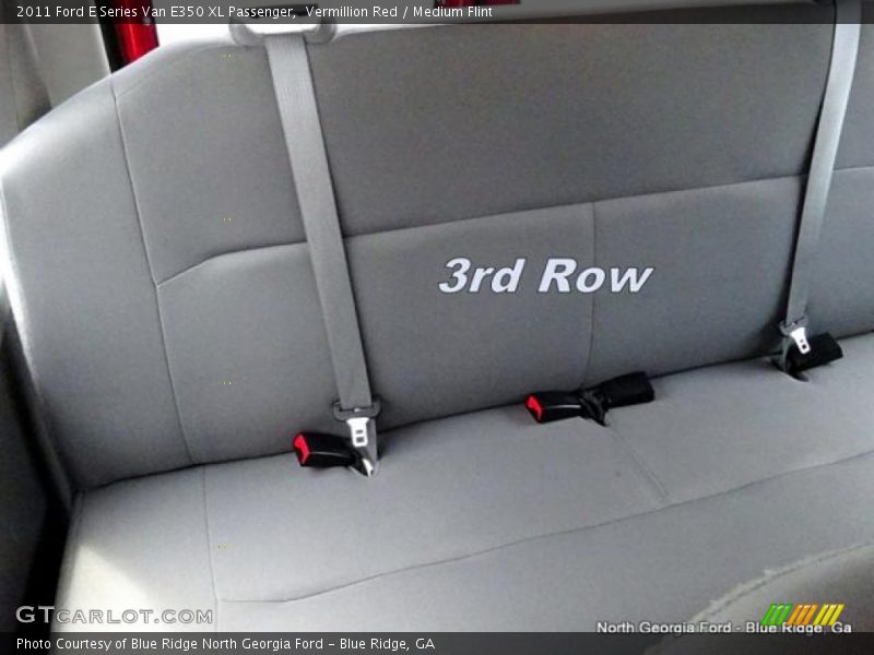 Vermillion Red / Medium Flint 2011 Ford E Series Van E350 XL Passenger