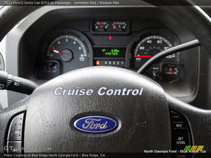 Vermillion Red / Medium Flint 2011 Ford E Series Van E350 XL Passenger