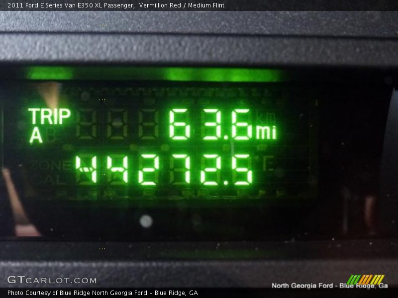 Vermillion Red / Medium Flint 2011 Ford E Series Van E350 XL Passenger