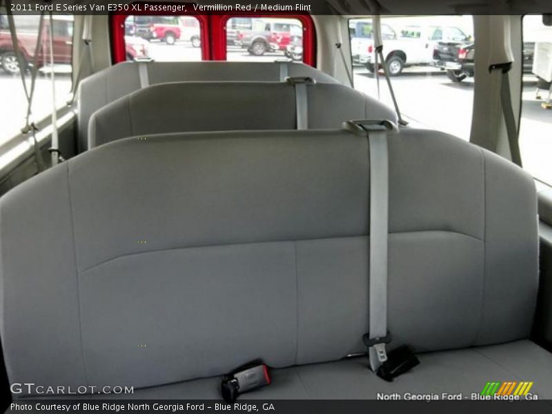 Vermillion Red / Medium Flint 2011 Ford E Series Van E350 XL Passenger