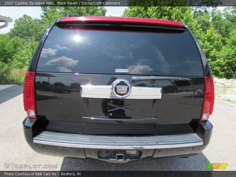 Black Raven / Cocoa/Light Cashmere 2007 Cadillac Escalade AWD