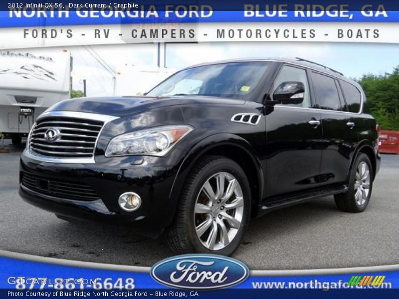 Dark Currant / Graphite 2012 Infiniti QX 56