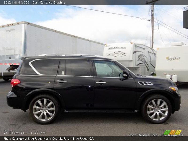 Dark Currant / Graphite 2012 Infiniti QX 56